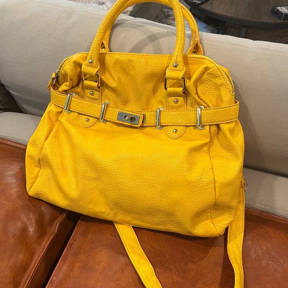 Yellow Leather Handbag